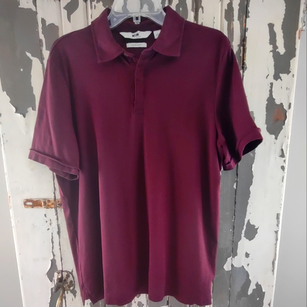 JOSEPH ABBOUD LARGE "Liquid Soft" DESIGNER POLO